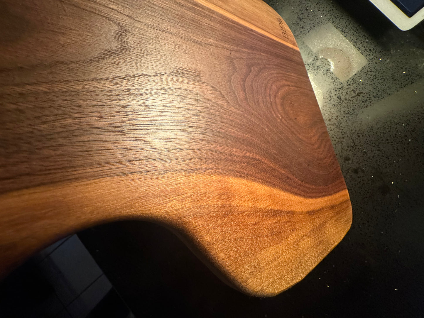 BLOSM | Cutting Board 14"x 9” with a handle. Walnut. Designed and Handcrafted in California - BLOSM | Blossom Woodworking