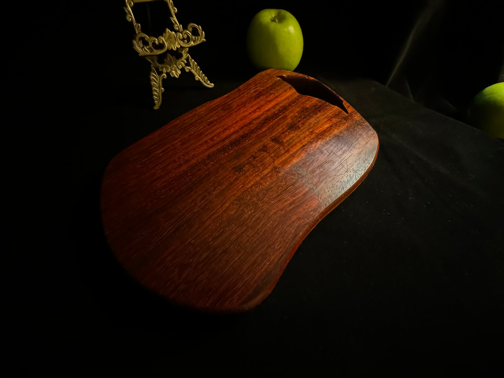 BLOSM | Cutting Board 15"x 10" with a handle. "REDwing". African Padauk. Designed and Handcrafted in California - BLOSM | Blossom Woodworking