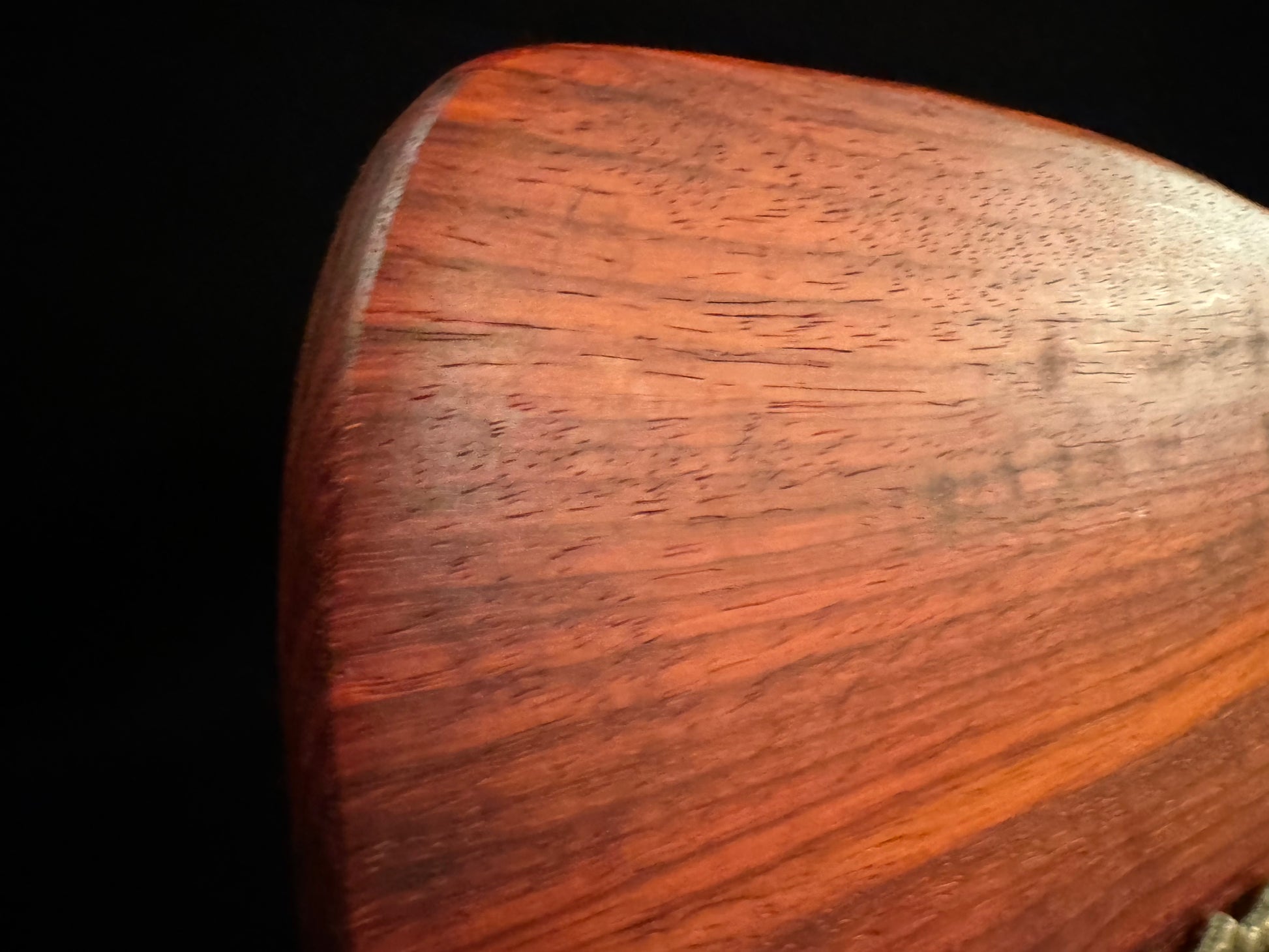 BLOSM | Cutting Board 15"x 10" with a handle. "REDteardrop". African Padauk. Designed and Handcrafted in California. - BLOSM | Blossom Woodworking