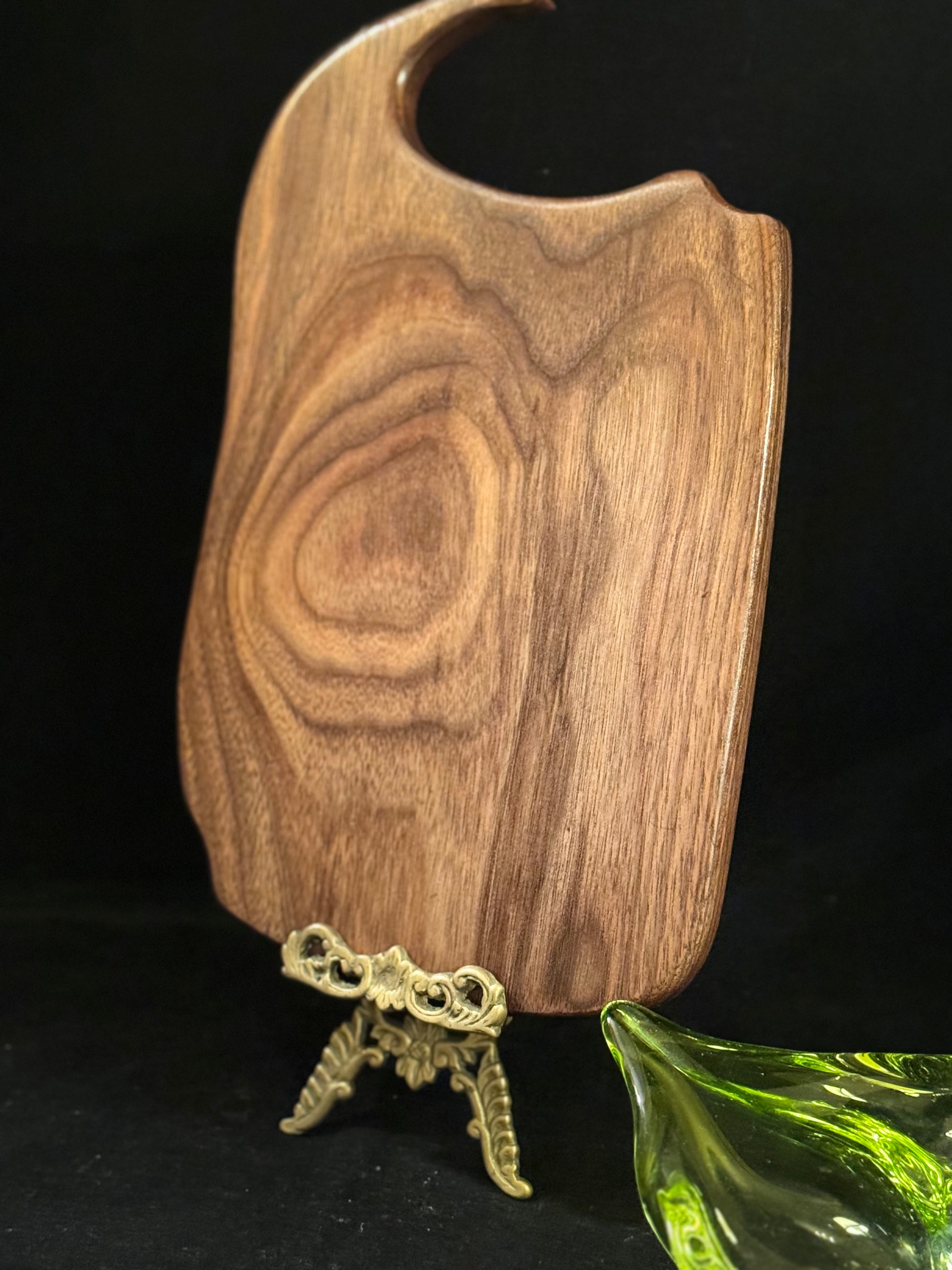 BLOSM | Cutting Board 11”x 8.5” with handle. Walnut. Designed and Handcrafted in California. - BLOSM | Blossom Woodworking