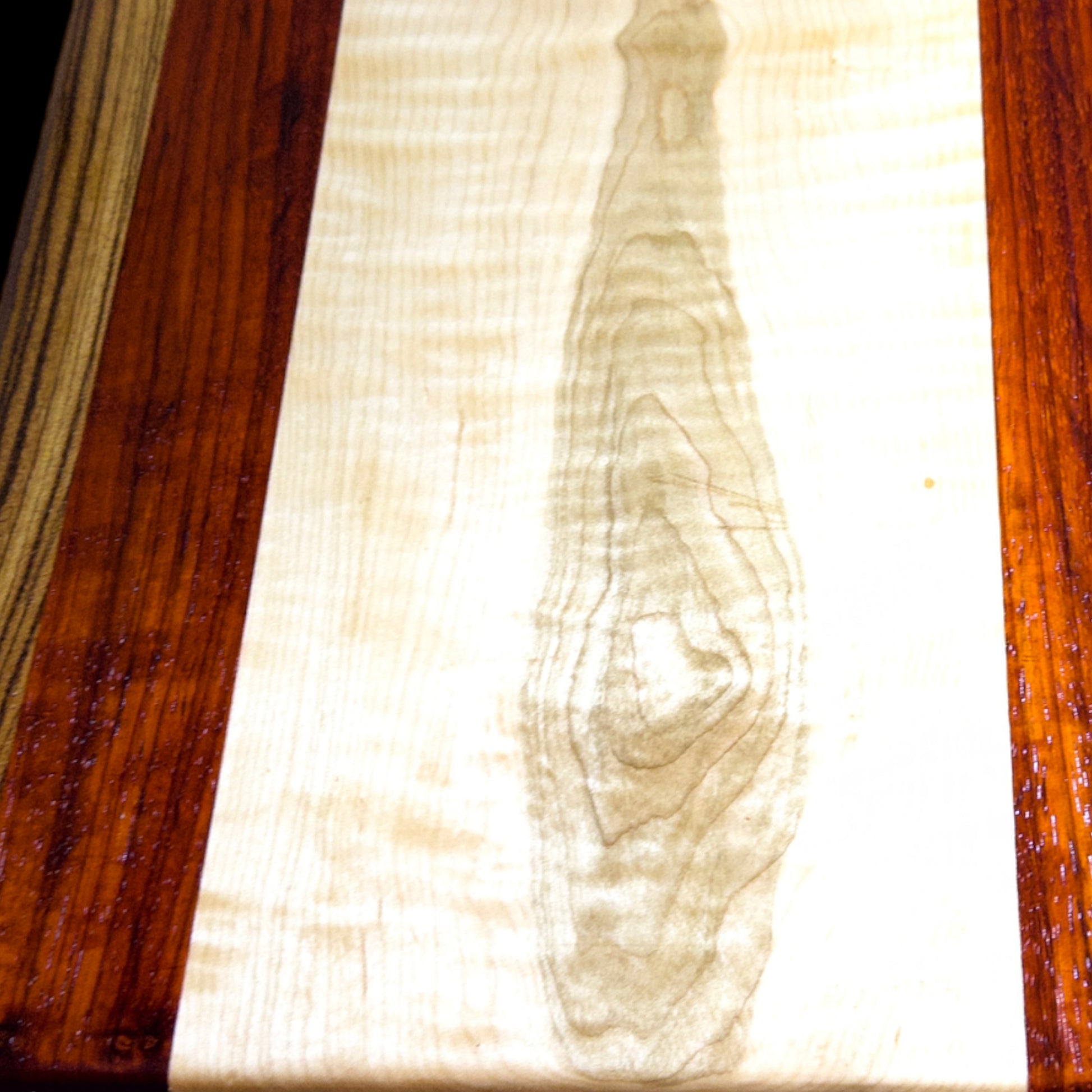 COMING SOON))) BLOSM | Original | Cutting Board. Padauk, Zebra and Maple wood. - BLOSM | Blossom Woodworking