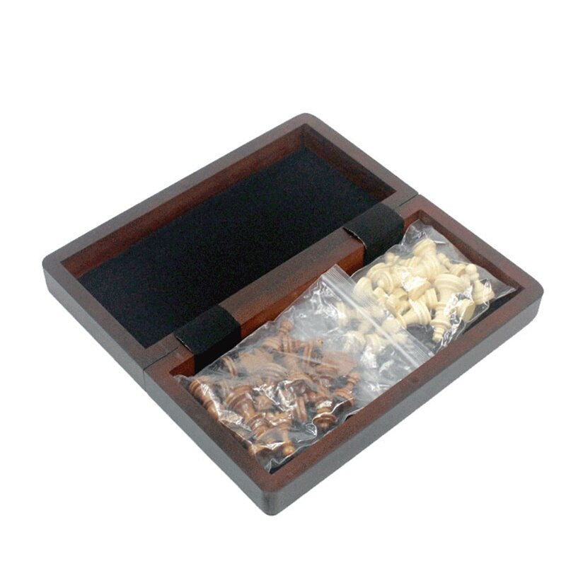 BLOSM | RECOMMENDATION: High End Chess Set Wooden + Two-in-one Checkers pieces. Solid Wood. Folding board with storage. - BLOSM | Blossom Woodworking