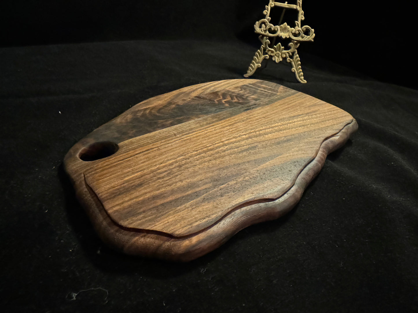 BLOSM | Cutting Boards SET 15"x 9" and 10"x9" with a handle. Walnut. Designed and Handcrafted in California. - BLOSM | Blossom Woodworking