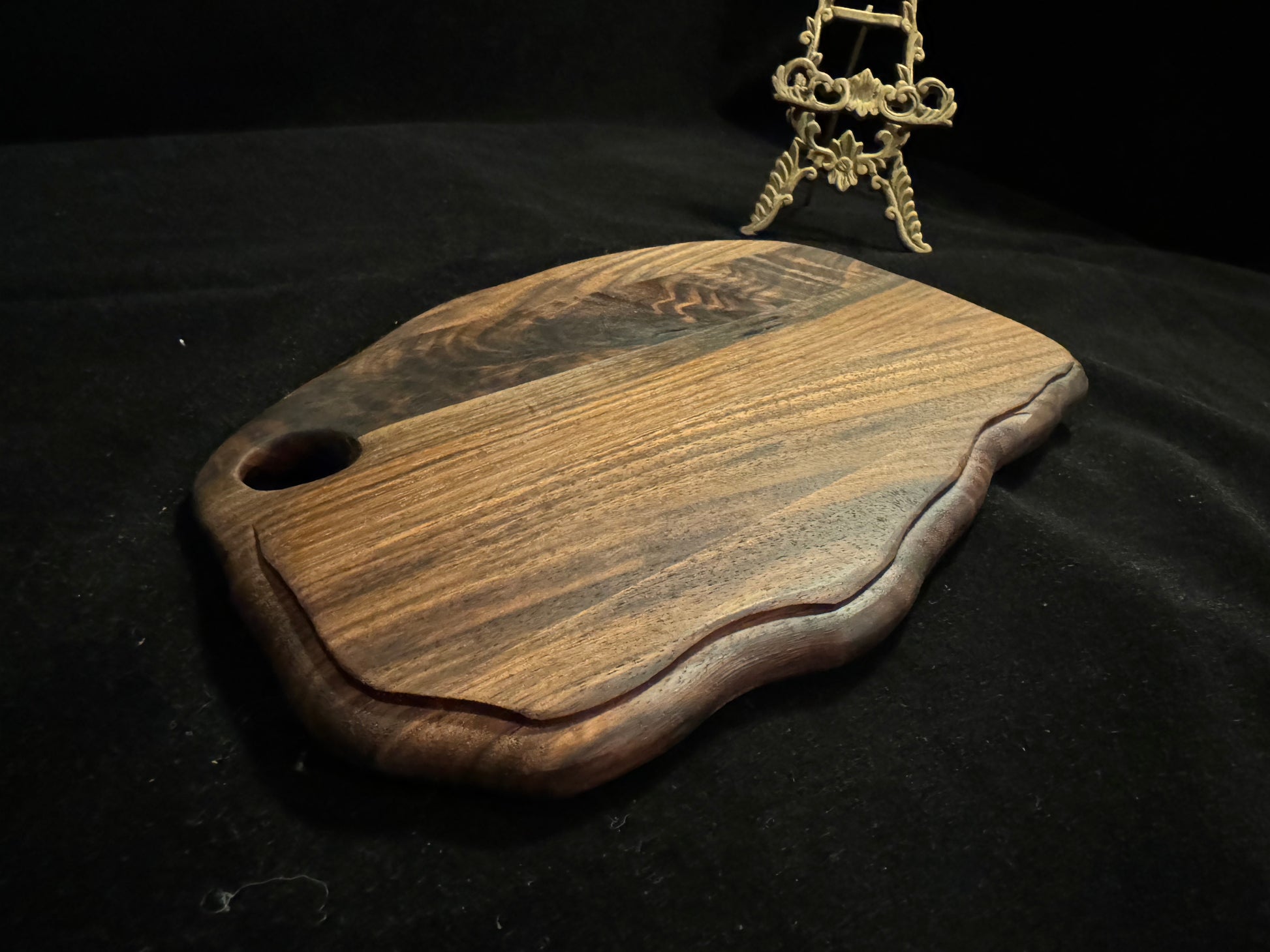 BLOSM | Cutting Boards SET 15"x 9" and 10"x9" with a handle. Walnut. Designed and Handcrafted in California. - BLOSM | Blossom Woodworking