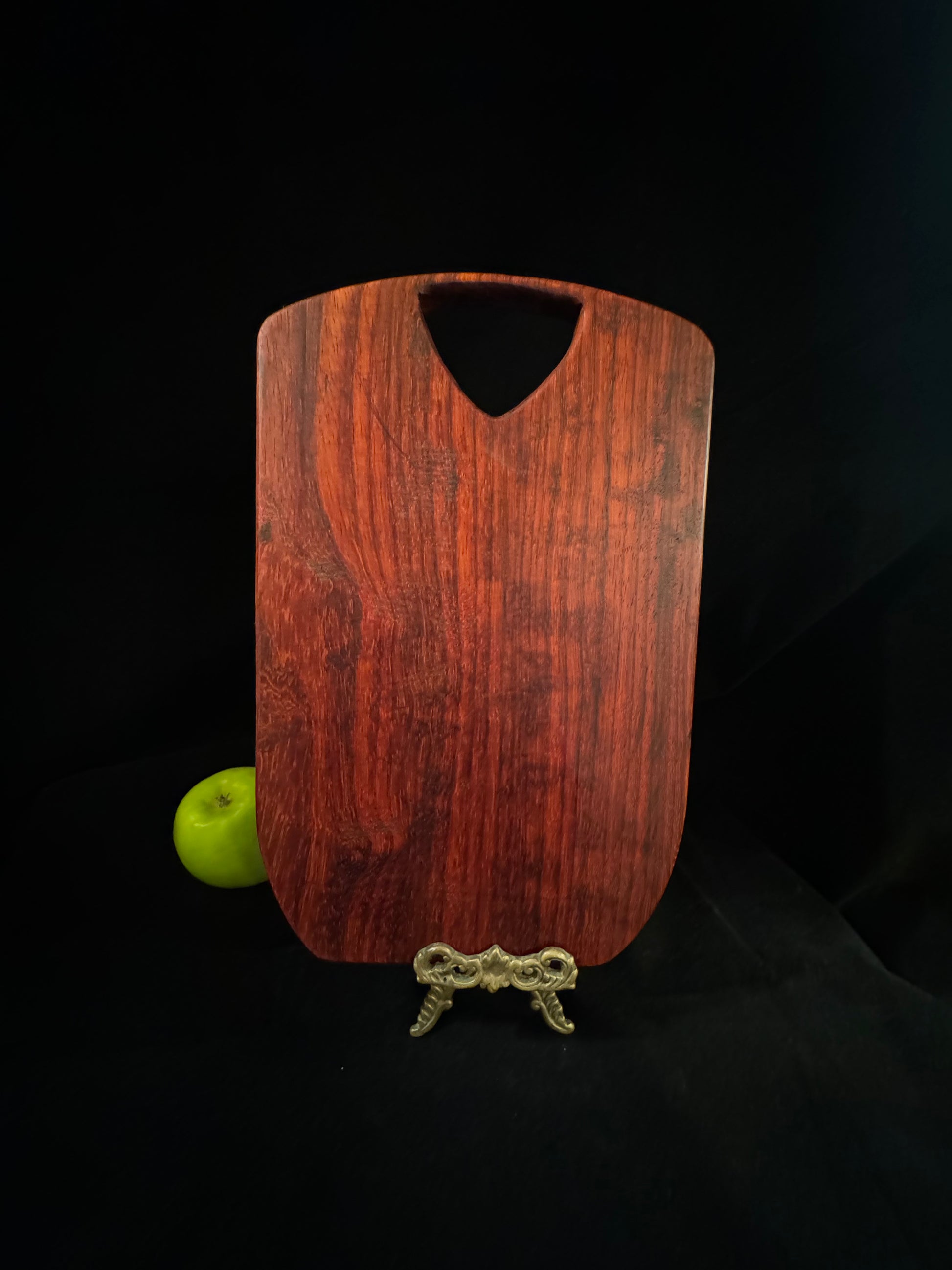 BLOSM | Cutting Board 13"x 10" with a handle. "REDtangle". African Padauk. Designed and Handcrafted in California. - BLOSM | Blossom Woodworking