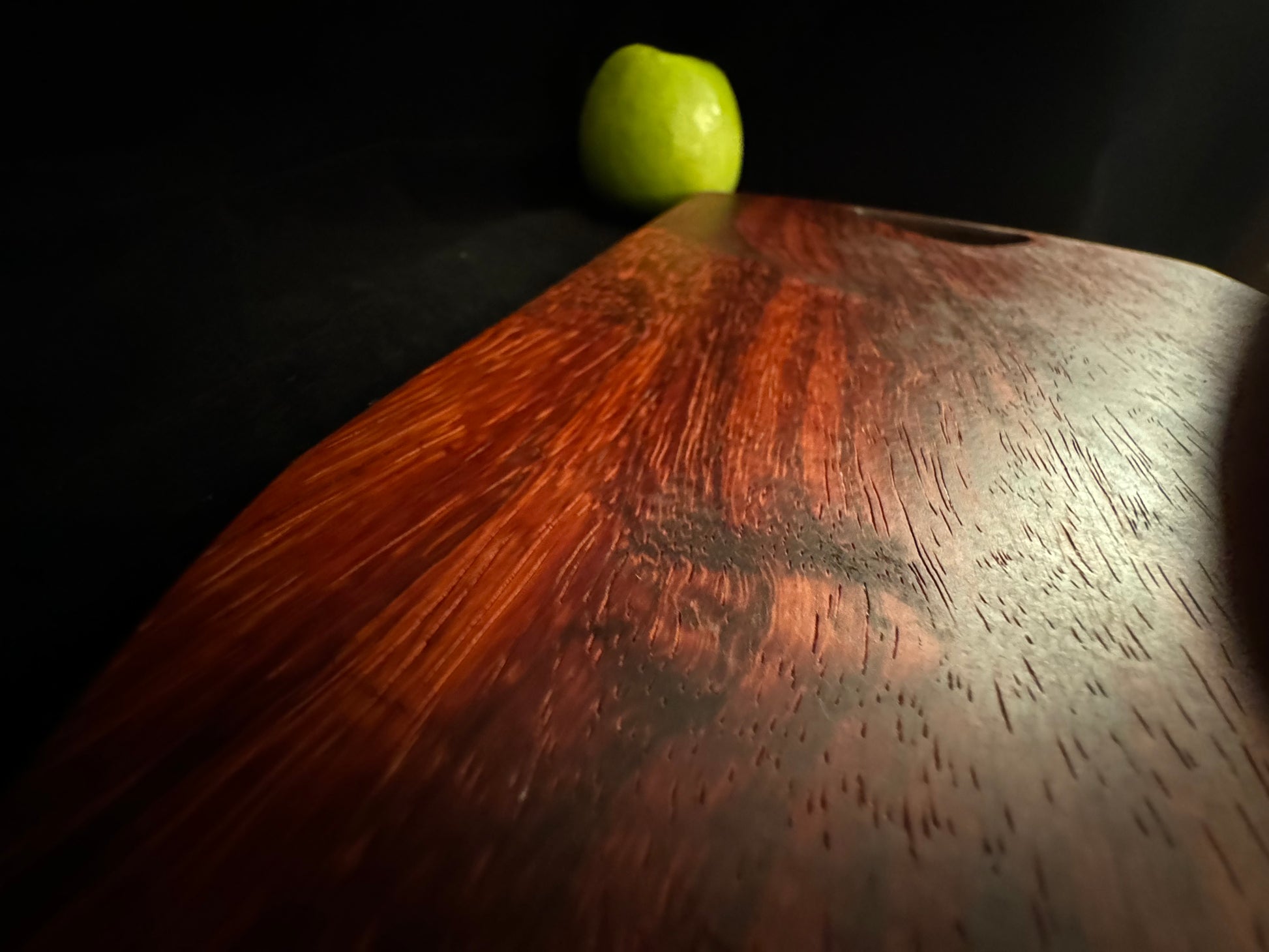 BLOSM | Cutting Board 13"x 10" with a handle. "REDtangle". African Padauk. Designed and Handcrafted in California. - BLOSM | Blossom Woodworking