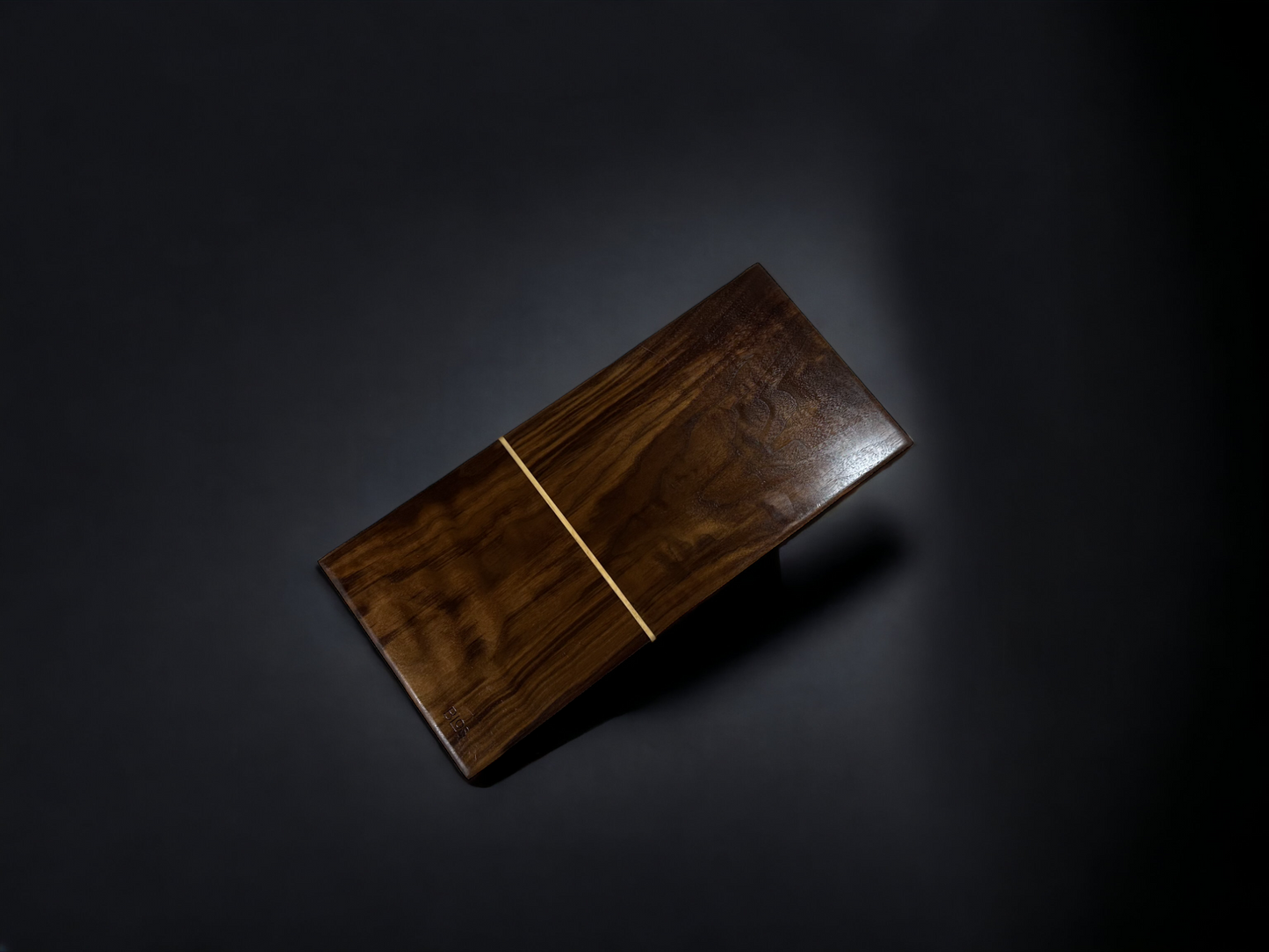 BLOSM | Original | Cutting Board. Walnut with maple inlay / insert. Thick, 1in height x 18in x 8.25in. Limited run design. Elegant luxury, unique design, artisan, high-end, handcrafted in USA. - BLOSM | Blossom Woodworking