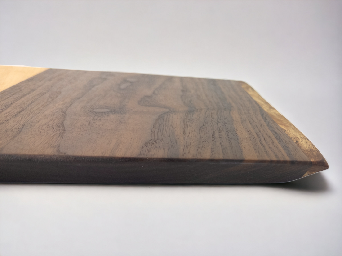 BLOSM | Original | Spalted Line | Cutting Board. Walnut, Maple and Spalted Maple. Thick, 20in x 12in x 1in. Limited run. Elegant, luxury, unique design, artisan, high-end, handcrafted in USA. - BLOSM | Blossom Woodworking