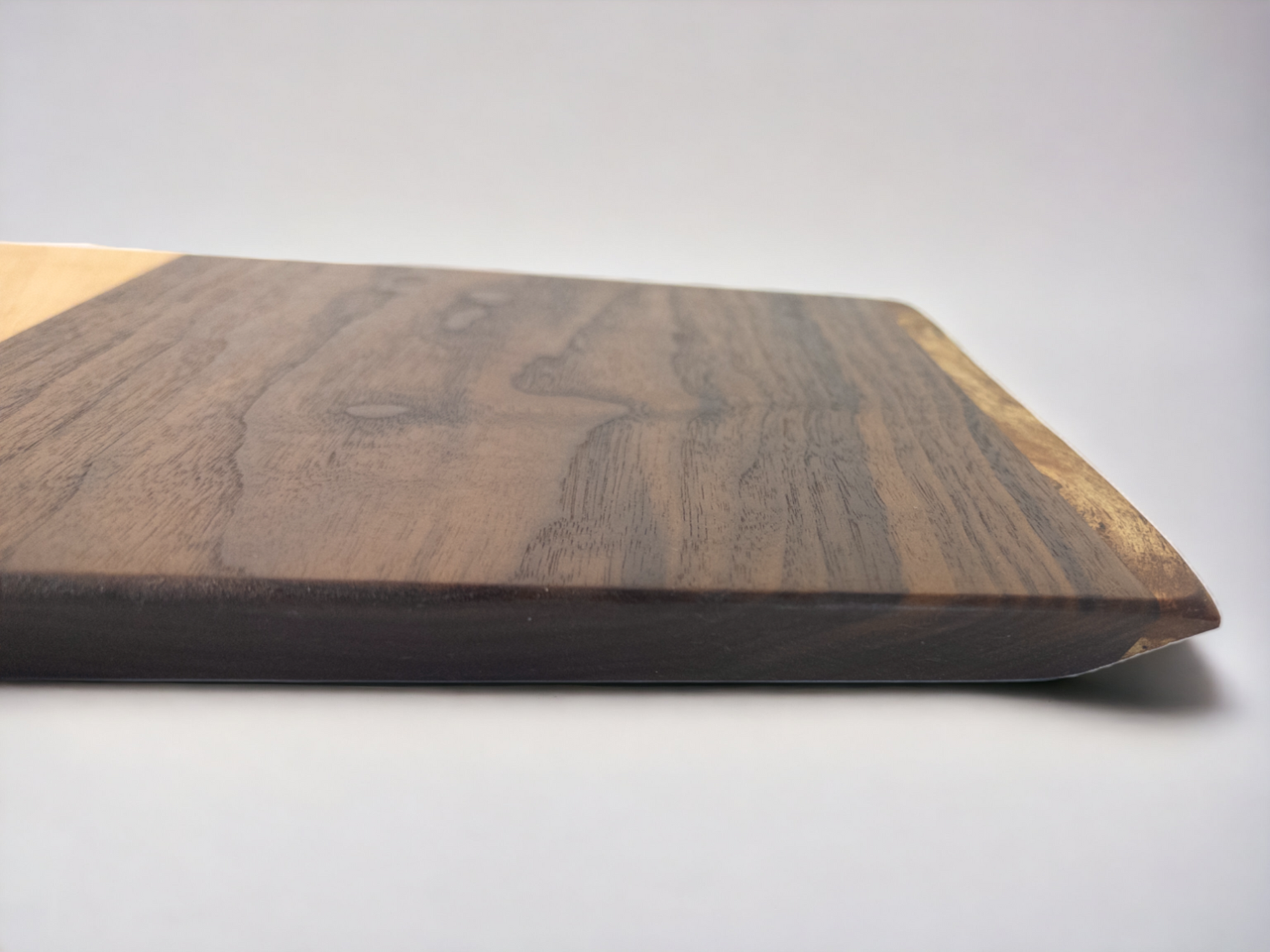 BLOSM | Original | Spalted Line | Cutting Board. Walnut, Maple and Spalted Maple. Thick, 20in x 12in x 1in. Limited run. Elegant, luxury, unique design, artisan, high-end, handcrafted in USA. - BLOSM | Blossom Woodworking