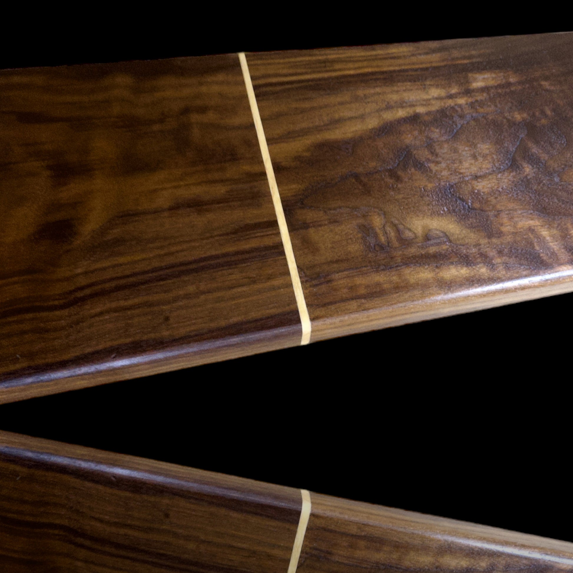 BLOSM | Original | Cutting Board. Walnut with maple inlay / insert. Thick, 1in height x 18in x 8.25in. Limited run design. Elegant luxury, unique design, artisan, high-end, handcrafted in USA. - BLOSM | Blossom Woodworking