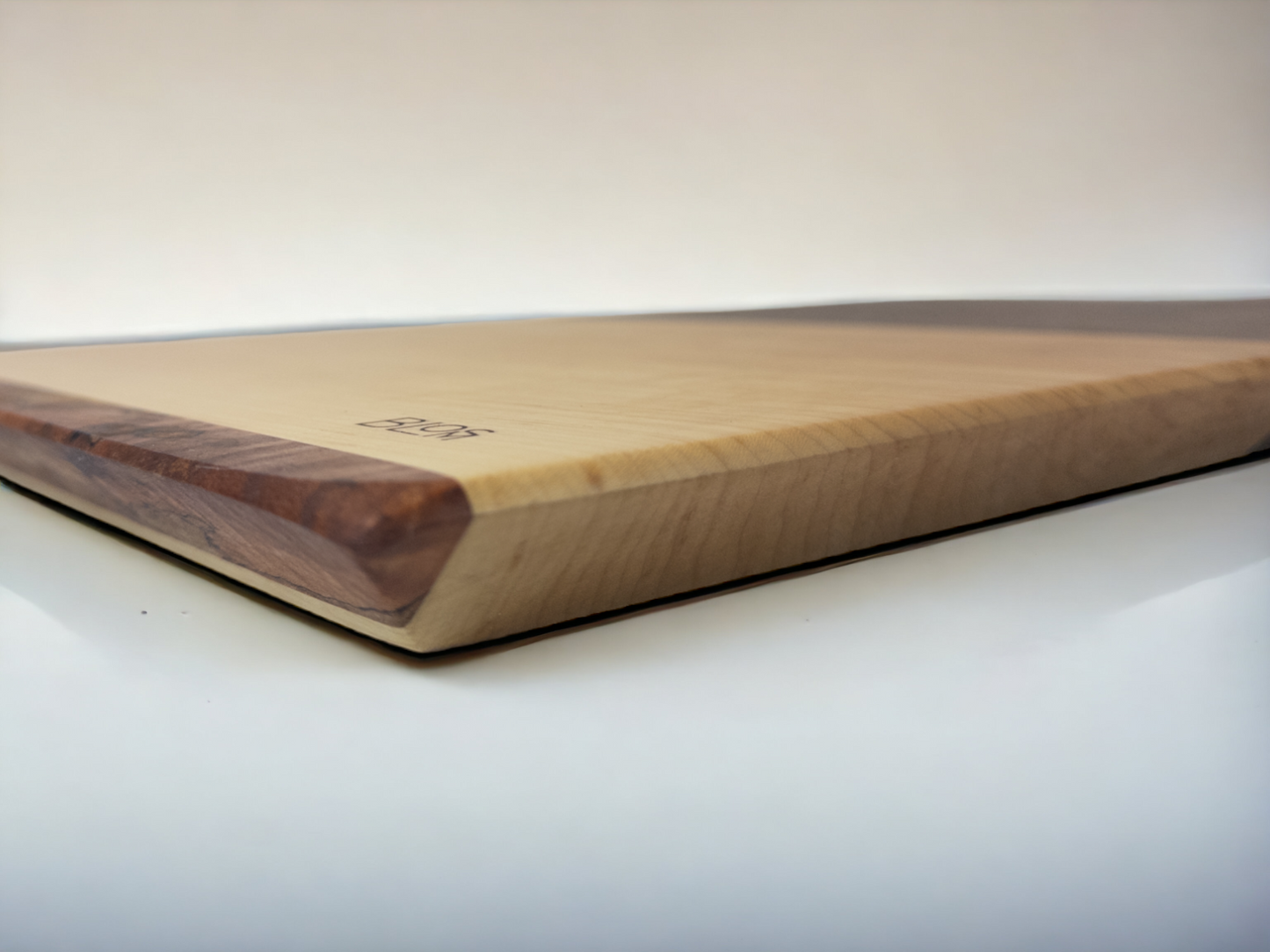 BLOSM | Original | Spalted Line | Cutting Board. Walnut, Maple and Spalted Maple. Thick, 20in x 12in x 1in. Limited run. Elegant, luxury, unique design, artisan, high-end, handcrafted in USA. - BLOSM | Blossom Woodworking
