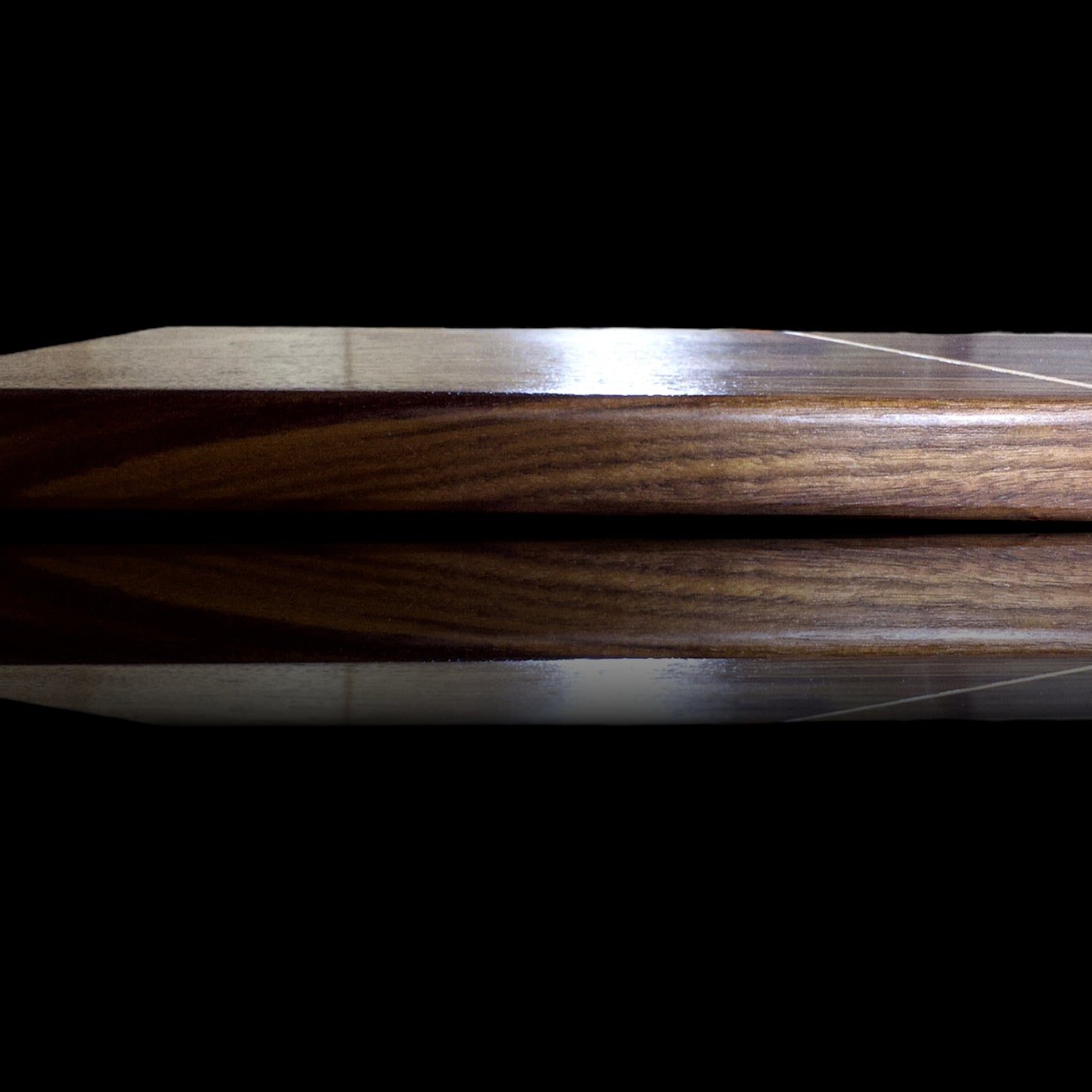 BLOSM | Original | Cutting Board. Walnut with maple inlay / insert. Thick, 1in height x 18in x 8.25in. Limited run design. Elegant luxury, unique design, artisan, high-end, handcrafted in USA. - BLOSM | Blossom Woodworking