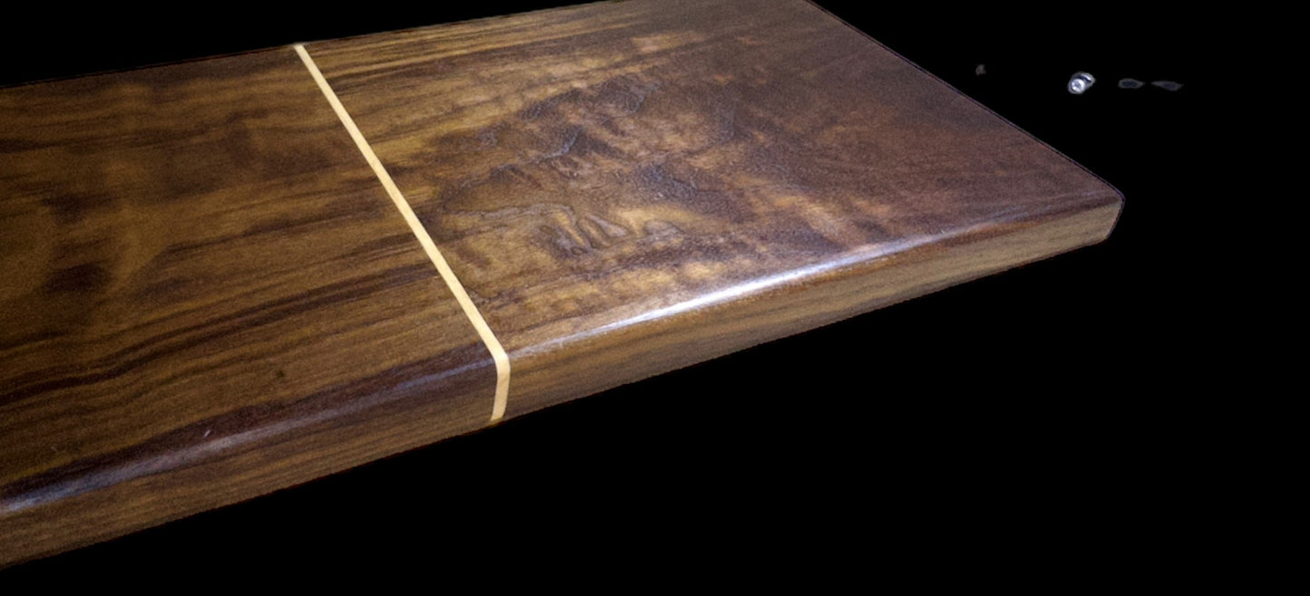BLOSM | Original | Cutting Board. Walnut with maple inlay / insert. Thick, 1in height x 18in x 8.25in. Limited run design. Elegant luxury, unique design, artisan, high-end, handcrafted in USA. - BLOSM | Blossom Woodworking