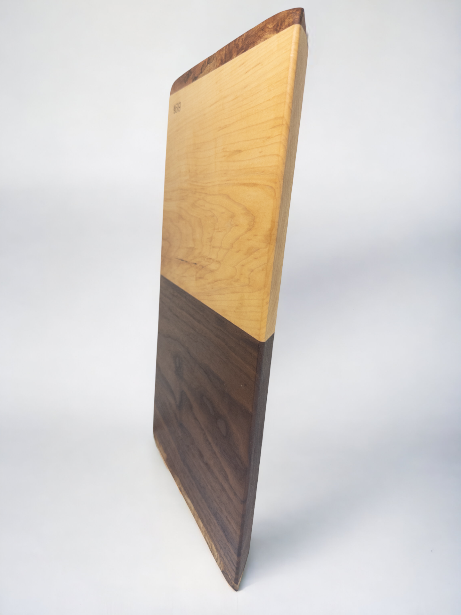 BLOSM | Original | Spalted Line | Cutting Board. Walnut, Maple and Spalted Maple. Thick, 20in x 12in x 1in. Limited run. Elegant, luxury, unique design, artisan, high-end, handcrafted in USA. - BLOSM | Blossom Woodworking