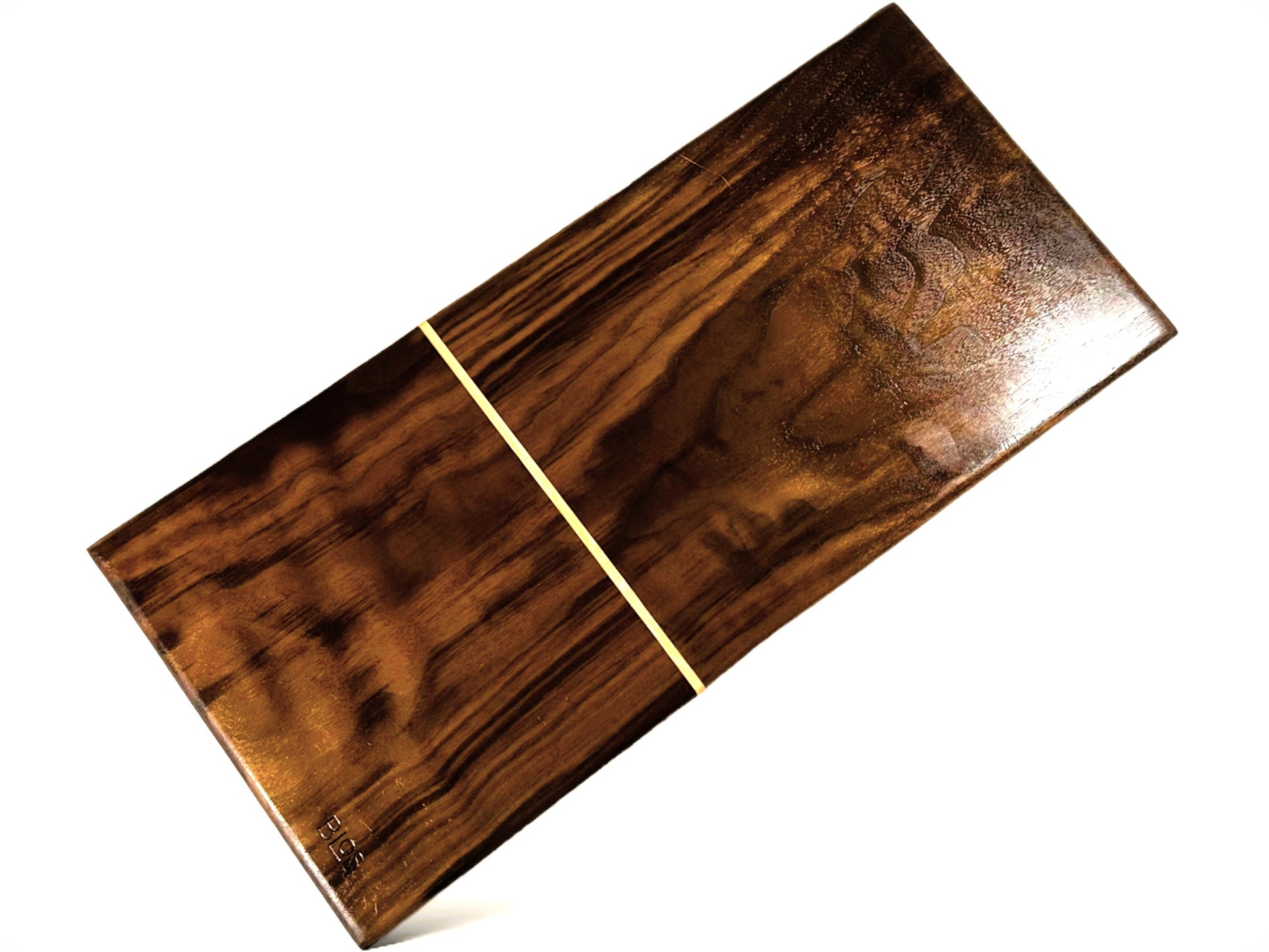BLOSM | Original | Cutting Board. Walnut with maple inlay / insert. Thick, 1in height x 18in x 8.25in. Limited run design. Elegant luxury, unique design, artisan, high-end, handcrafted in USA. - BLOSM | Blossom Woodworking