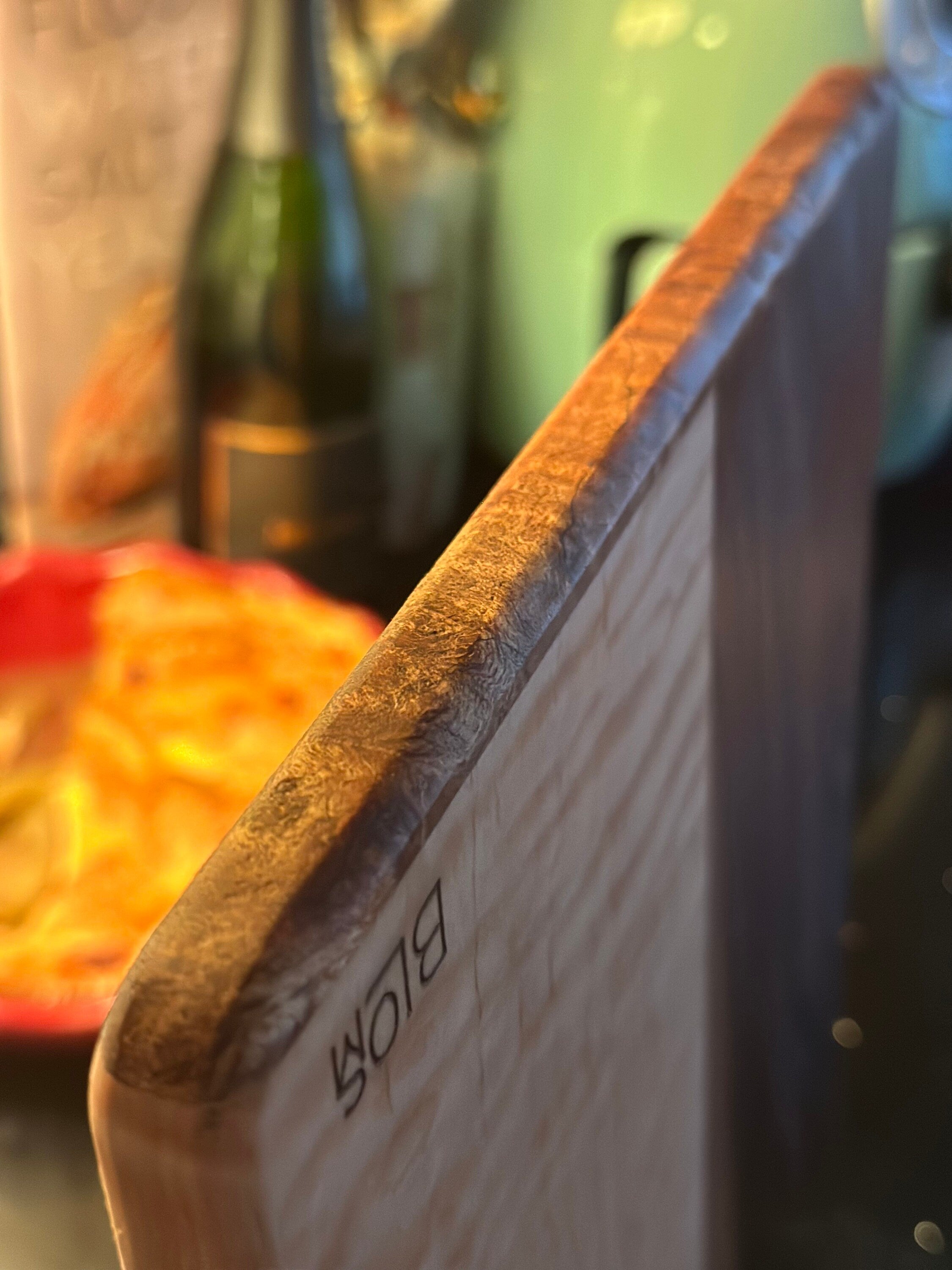 BLOSM | Spalted Maple, Walnut Cutting Board 13.75"x 10.5" Highend handcrafted, with a story. Personalization option, with Certifacation.