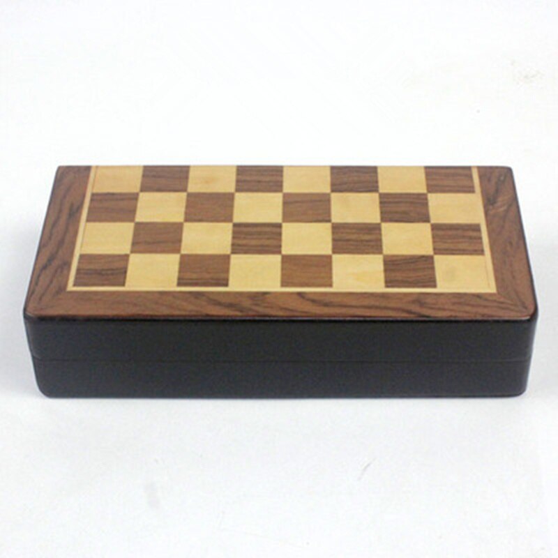 Solid Hardwood Chess Board Chess Pieces & Box 